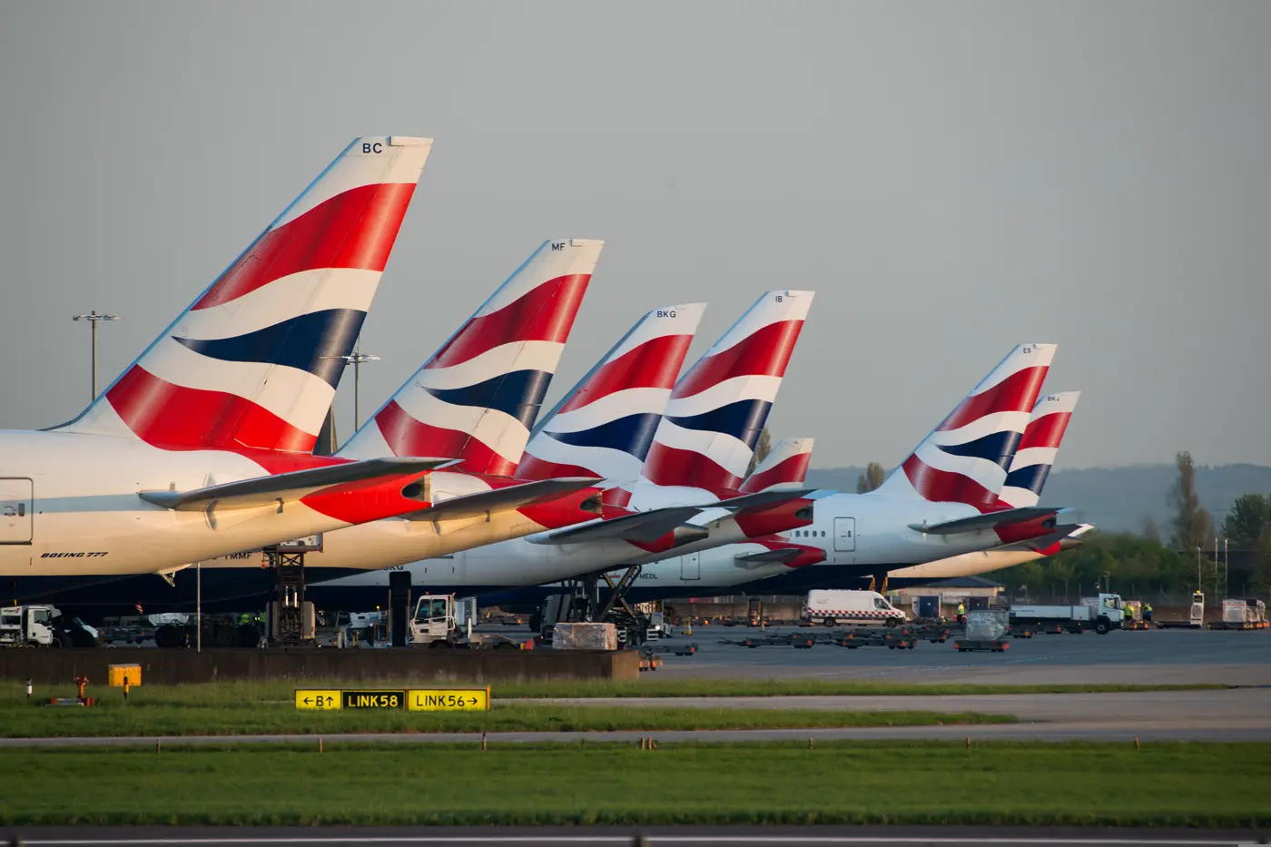 British Airways Boeing 777 Maschinen in London Heathrow